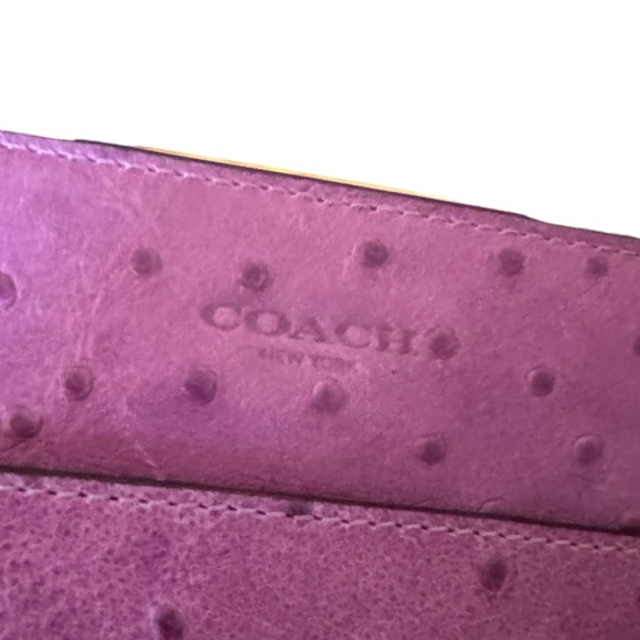 Coach 49850 Legacy Framed Ostrich Embossed Leather Large Clutch Wallet - Picture 3 of 12